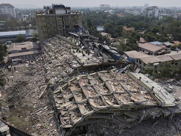 Myanmar after disaster hit 98 more earthquakes
