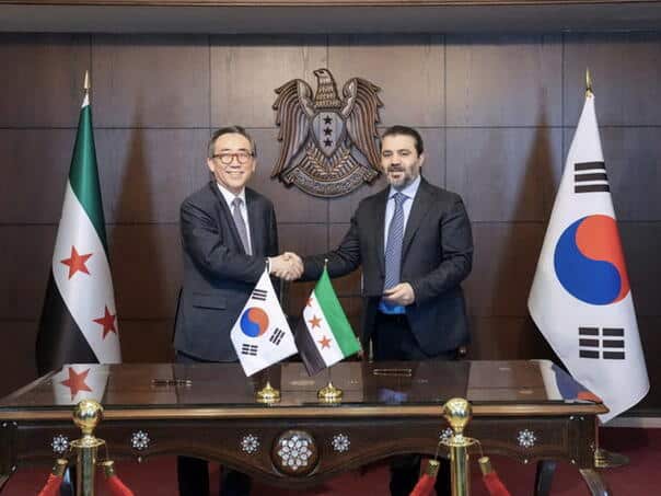 Syria and South Korea established official diplomatic relations