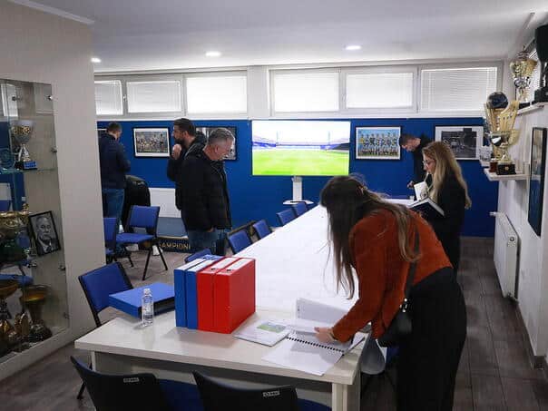 Soon the construction of the southern tribune of Grbavica began
