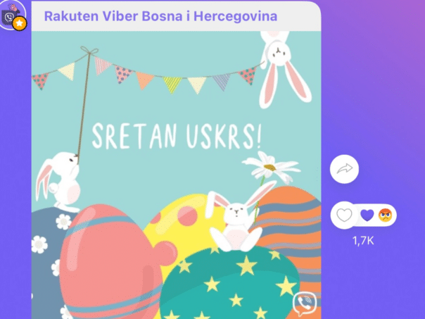Viber BiH congratulated Easter, there is no place for a greeting card of Easter