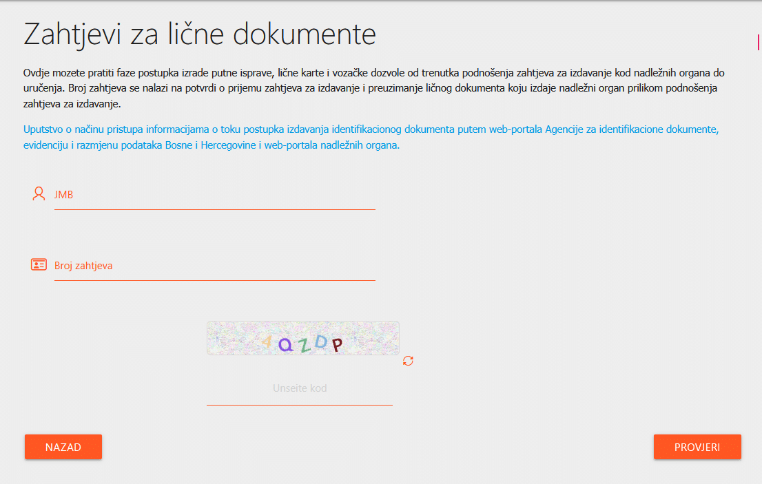 IDDEEA enhanced the application for monitoring personal documents status