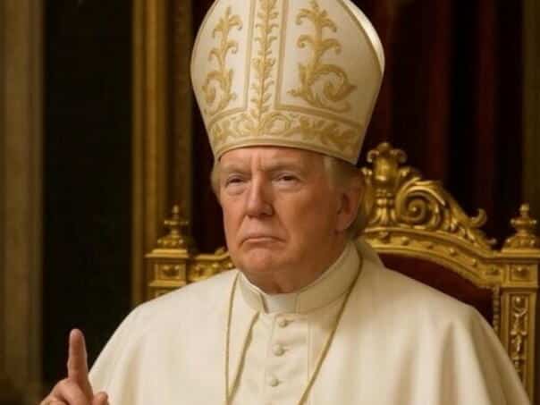 The White House announced a photograph of Trump as Pope