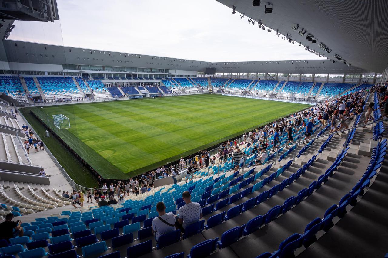 Osijek: Fans enjoyed the open day of the tribune of the new stadium