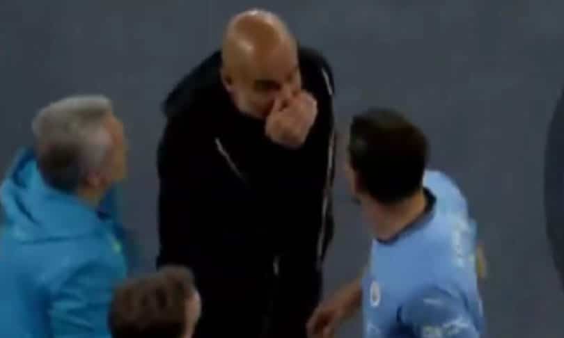 Guardiola went crazy on blacksmiths for red card