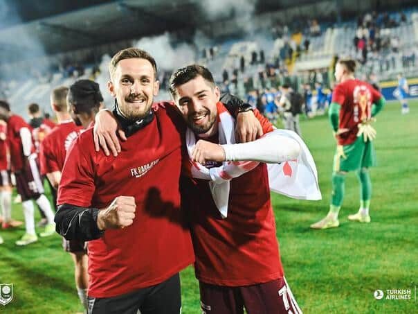 Guliashvili invited Sarajevo fans to celebrate the trophy together