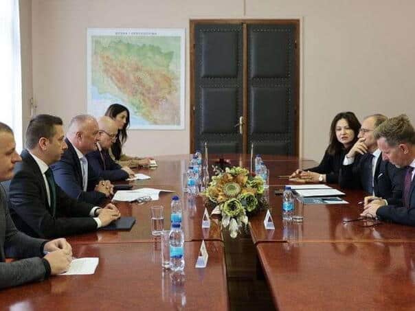 Helez and Goganović exchanged attitudes with Sorec about the political situation in BiH