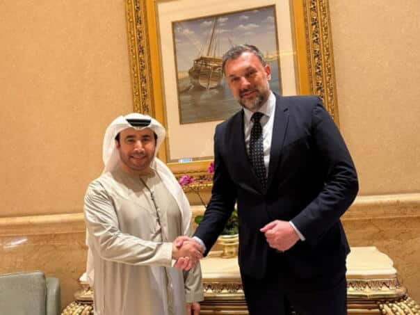Konaković with the head of Interpol on the importance of making correct decisions