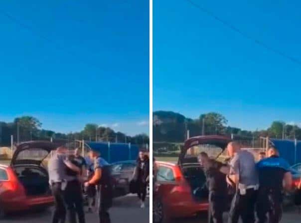 See how the fan was arrested that hit the player in Zepch