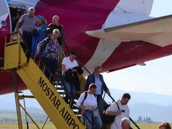 Restissed flights from Germany: The first plane from Düsseldorf landed in Mostar
