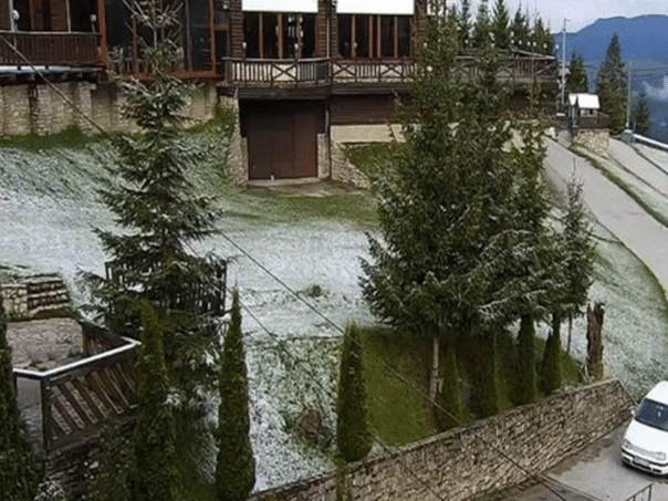 Snow on Vlašić, measured minus seven degrees!
