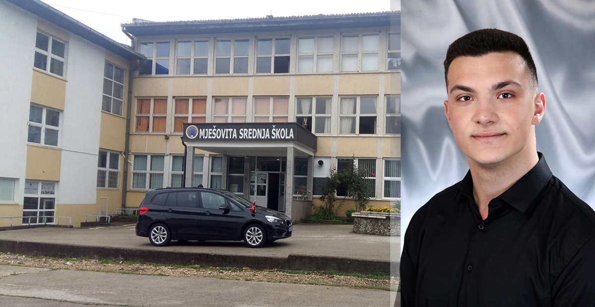 Muamer Selimanović named the student of the generation of mixed high school Tešanj