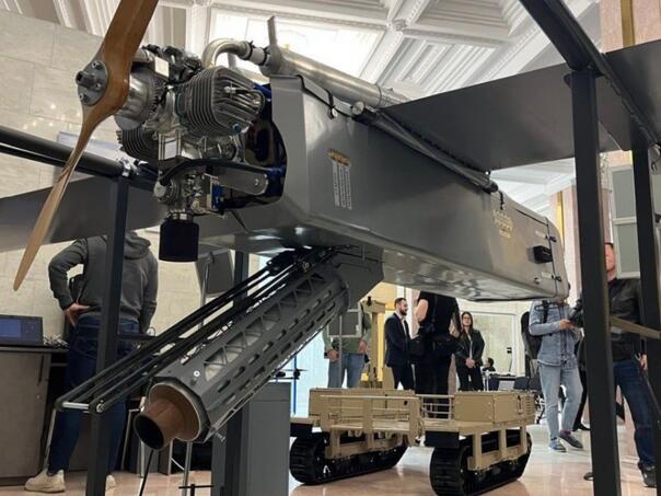 Ukraine presented one of their most recent and most powerful drones