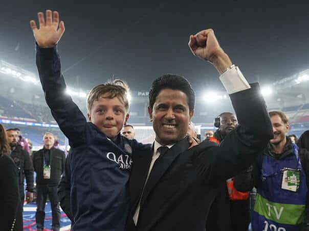 The PSG owner leads all 600 club employees at the Finals of the Champions League in Munich