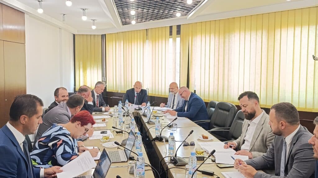 Adopted program of water fees for 2025. And enrollment quotas on the UNCE