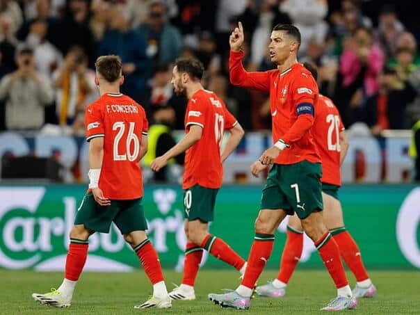 Portugal shocked Germany for the League League final: Ronaldo brought victory!