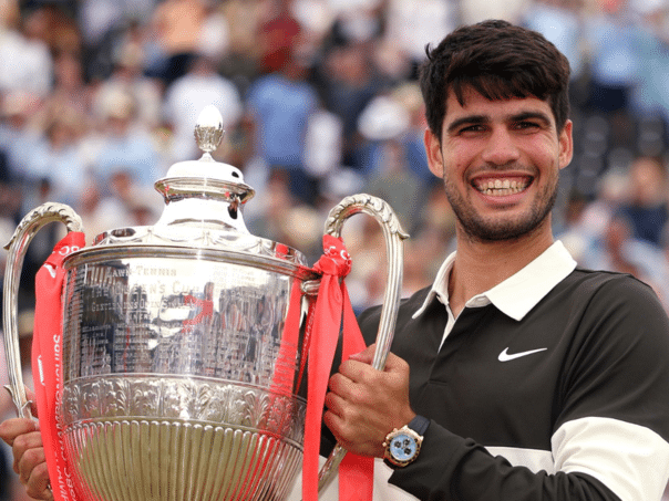 Alcaraz won Queen’s and announced a hike on Wimbledon
