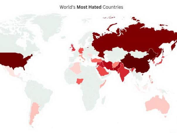 Black List: These are the most hated countries in the world