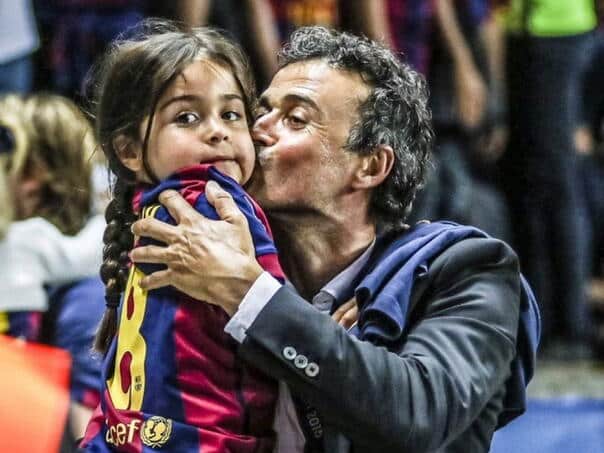 Enrique’s daughter in 2019. Died with only nine years: now devoted her champion league