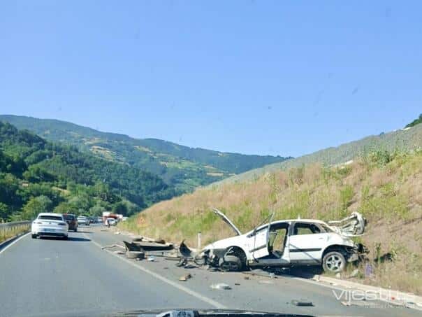 PHOTO: Accident in Nemila, Police on the field