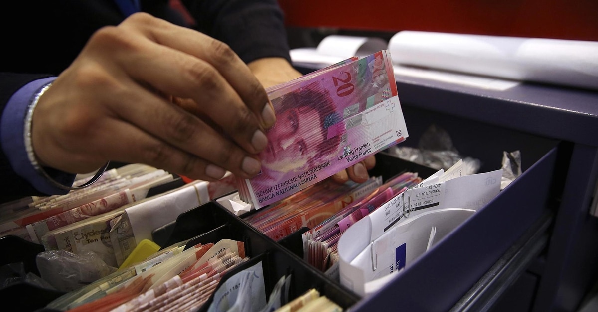 Due to growth value of the Swiss Frank possible negative interest rate