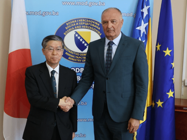 Helez with Ambassador Aiki: Japan is with BiH