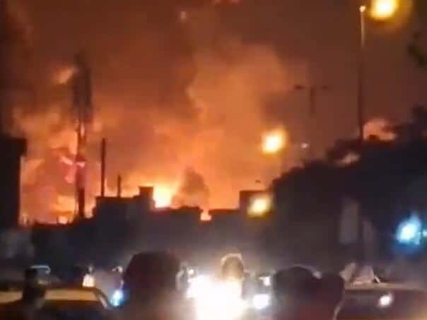 Israel struck an oil warehouse in Tehran