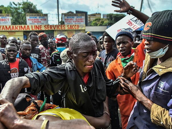 At least eight people were killed in protests across Kenya, injured more than 400