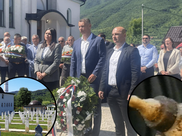 Nenad Nešić celebrates the brigade whose members killed five-month baby Amil in Biljani