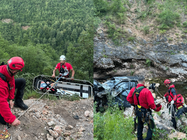 Published photos from the site of the tragedy in Miljacka Canyon