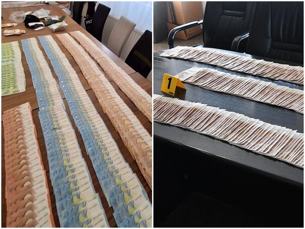 Published photos of the money Police found in Miličević