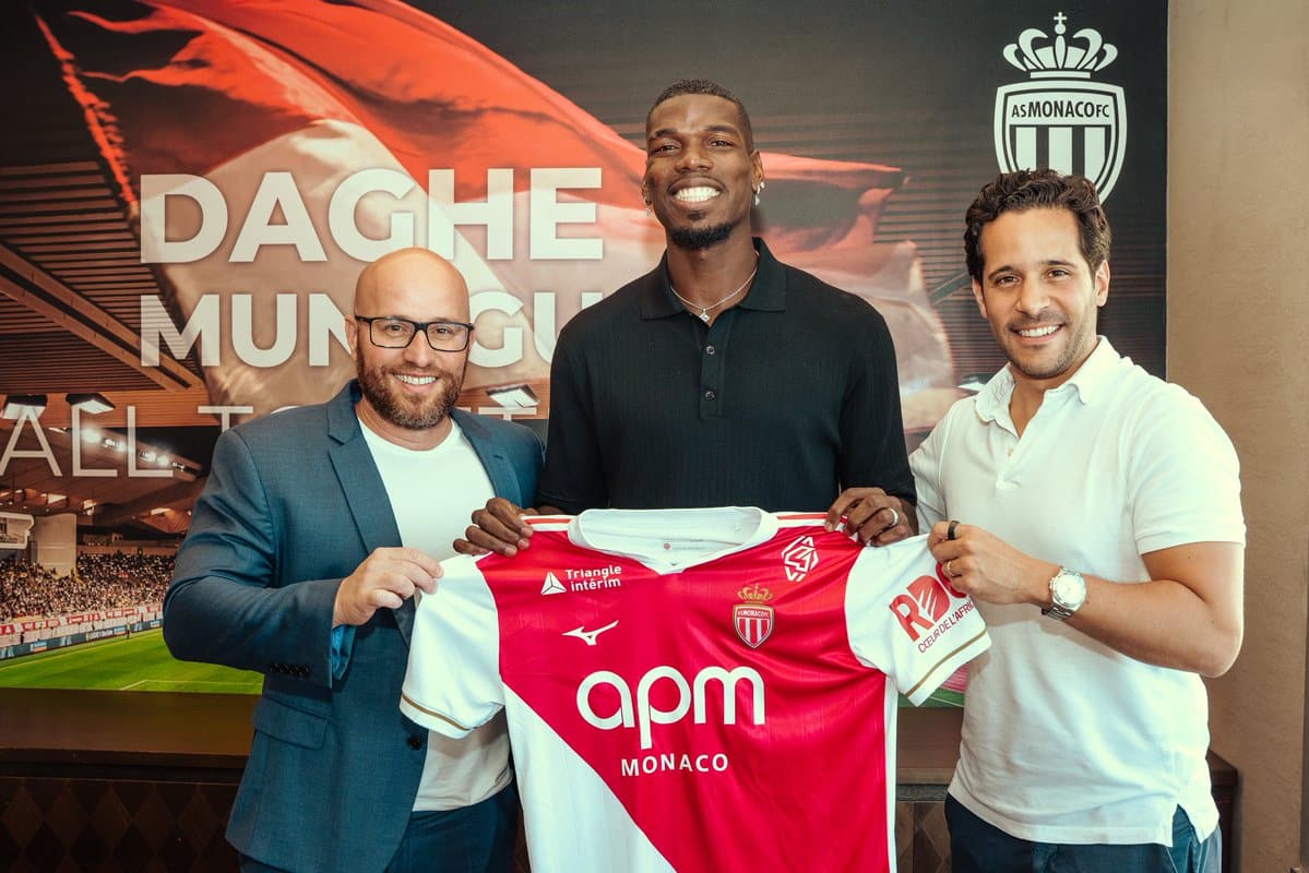 New beginning: Paul Pogba signed for Monaco