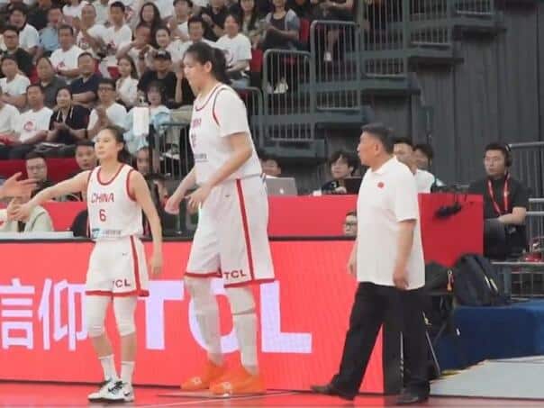 See how Chinese (18) height 220 cm dominated BiH