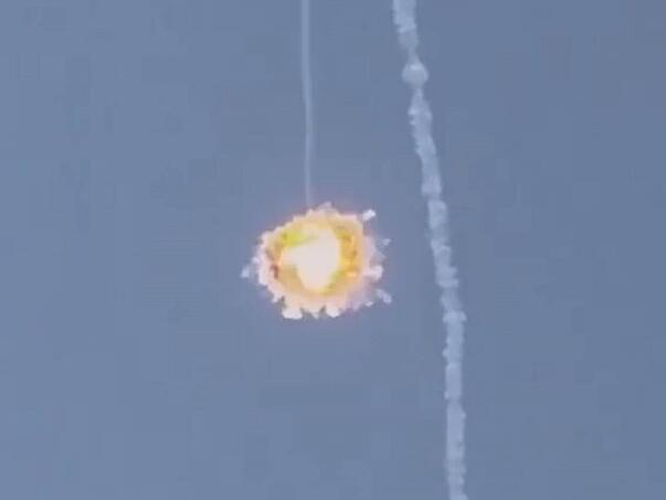 See how the Iran’s drone above Israel is knocked down