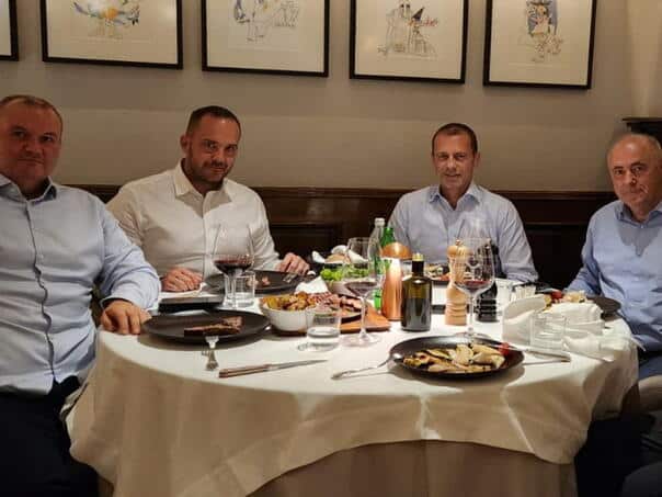 Friendly Dinner: Zeljković in the company of the Chef’s and the leader of the Slovenian Union