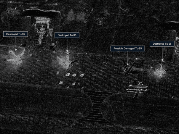 Satellite images reveal the scale of attack: the secret operation hit the heart of the Russian aviation
