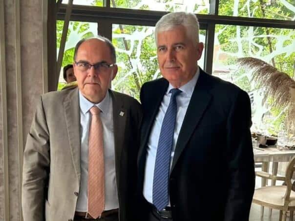 Schmidt in Mostar on the Election Law, met with Kovic