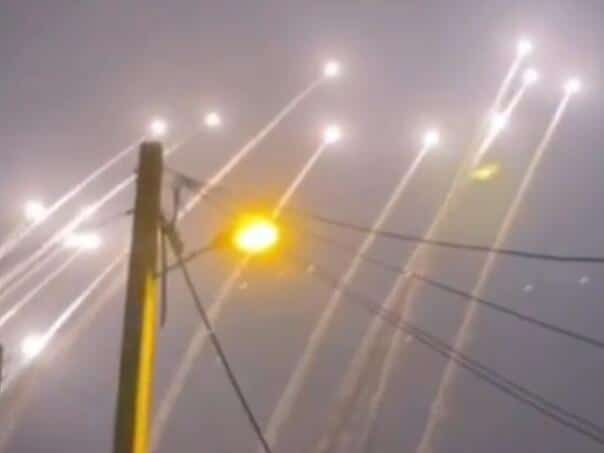 The first shots of tonight’s Israel rocketing are arrive: ‘It will last all night’