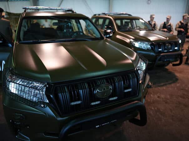 Ceremonial handover of vehicles for military police AF BiH