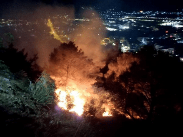 Fireworms on folklore stomra caused a fire above Trebinje
