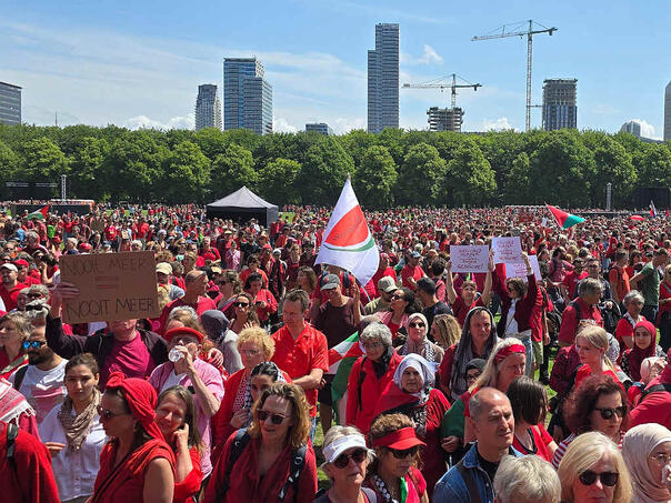 Large demonstrations in the Netherlands due to Israeli siege of Gaza, sent criticism to the authorities