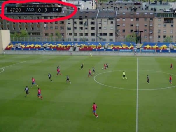 Fighter at the Match in Andorra signed as "Bosnia and Herzegovina"