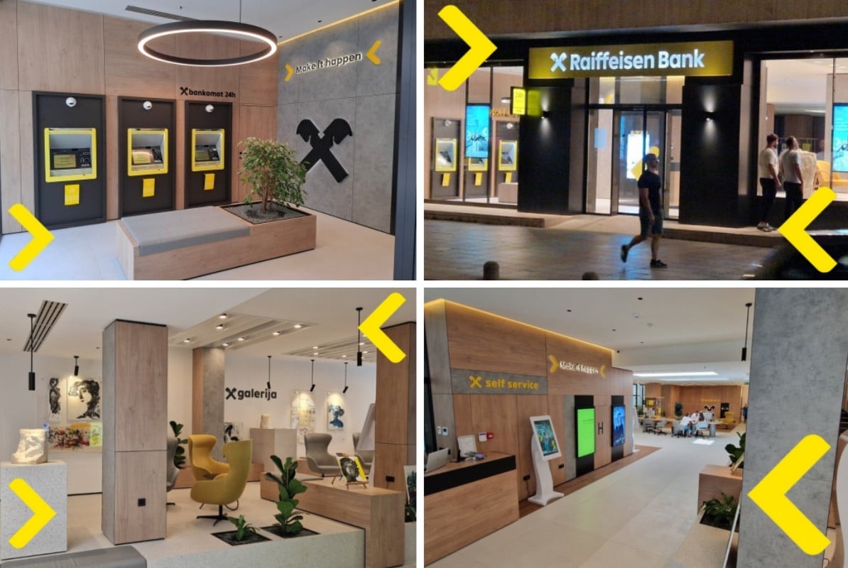 Raiffeisen Bank opened a branch that combines modern banking and art