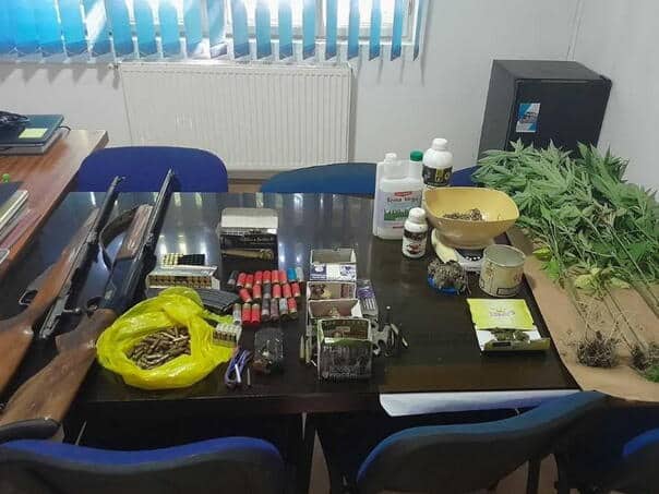 Arresting in July, seized drugs and weapons