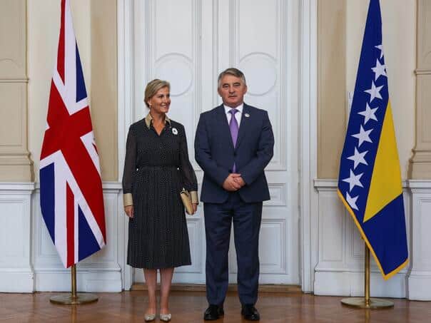 Komšić with the Duchess of Edinburgh: A message from King Charles III arrived