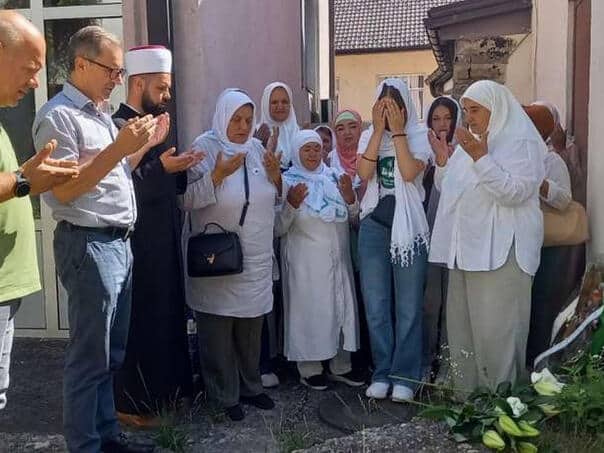 Srebrenica Mothers and Survivors Genocide Victims are visiting the places of mass exks