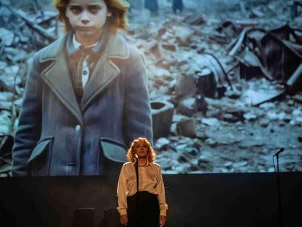 "Marlene Dietrich: Five counts of indictment" performed at the festival "City Theater" Budva