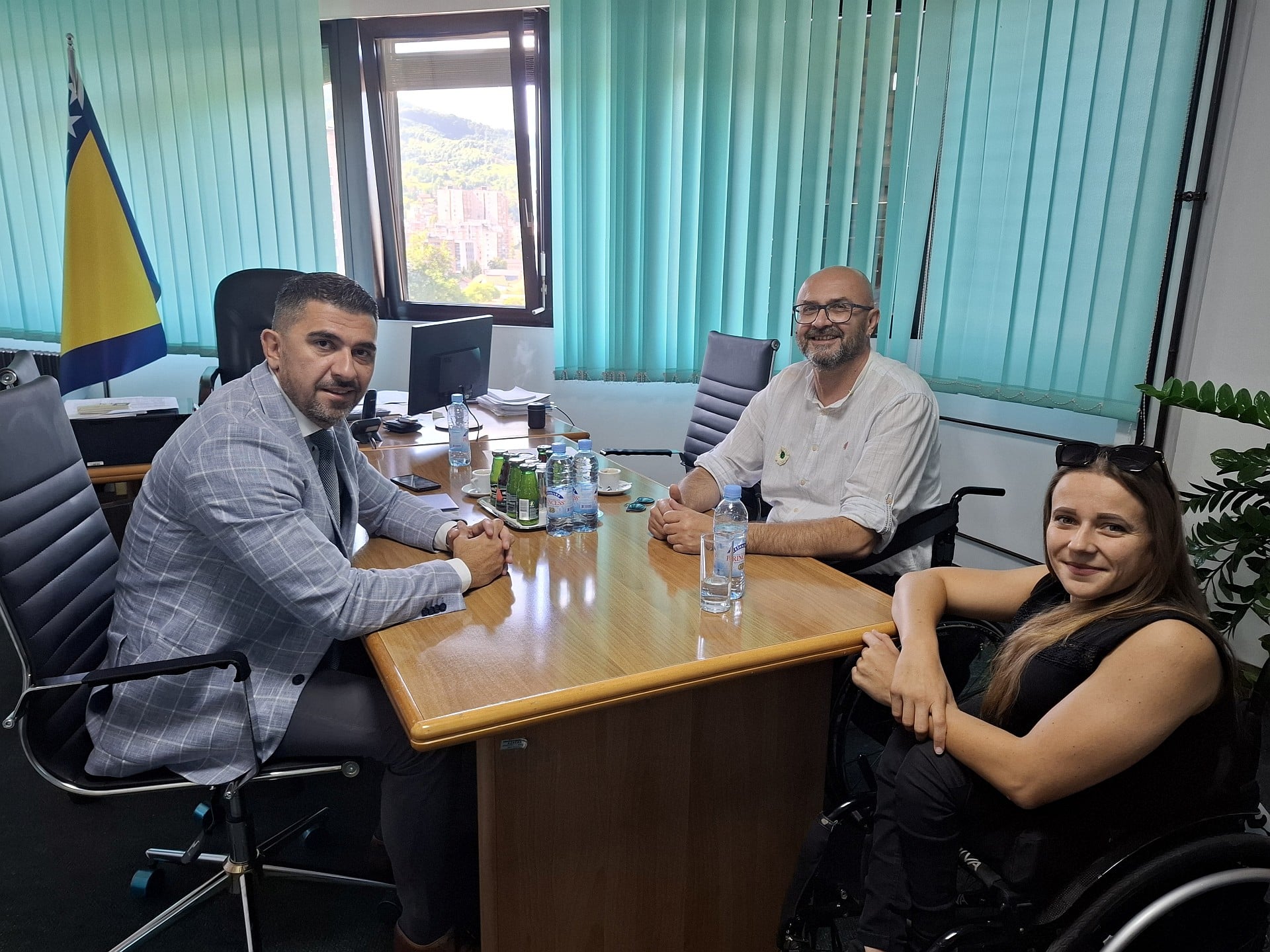 Minister Adnan Shabani strongly supports the work of the Coalition Organization of Persons with Disabilities ZDK