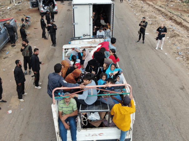 The Syrian government began the evacuation of Bedouin families
