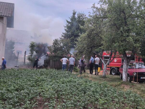 Sokolac: Extinguished four fires, burned auxiliary facility in Baltic