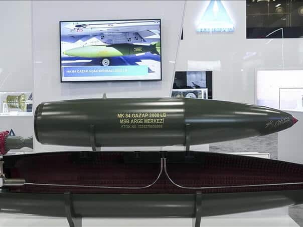 Turkey presented its most powerful non-controlled aircraft bomb Gazap